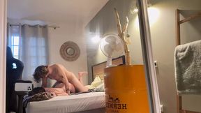 Amateur wife cheats on her husband with a deepthroat fuck