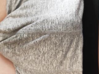 Lazily teasing myself and dripping a bit of pee