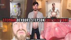 stepdad devours stepson full size vore