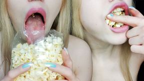 ASMR food fetish POPCORN