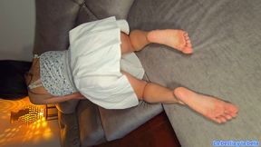 HOT model having HARDCORE sex with her neighbor and FOOT SUCK fucking