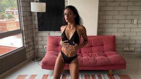 Petite Breiny Zoe comes over and puts my cock deep in her Ass