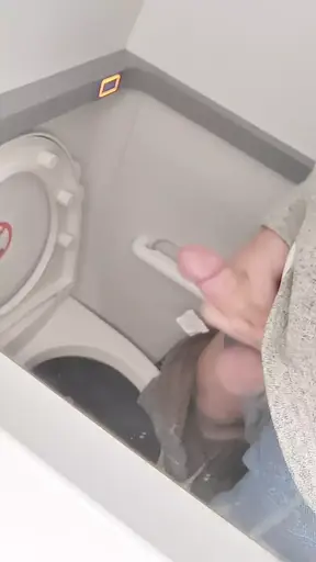 Enjoying a Wank on the Airplane