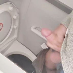 Enjoying a Wank on the Airplane