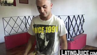 LatinoJuice.com - Bisexual blonde Juan Cruz offered money to make my throbbing cock w