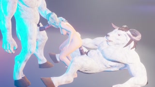 My girlfriend had a dream about double anal with Furry monsters