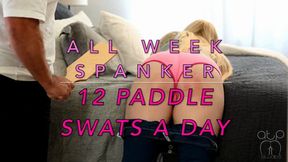 All Week Spanker 12 Paddle Swats a day - 720p