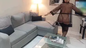 amateur blond volwassen vrouw geniet van seksspellen in Dessouse