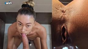 Asian Ass Hole Throbs for Anal Fucking Stepmom