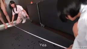 Hot Subtitled JAV Audition Handjob Ends With Explosive Cumshot Orgasm