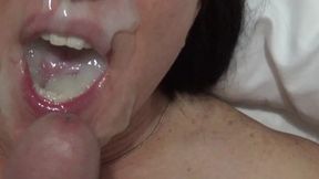 oral creampie compilation. big homemade loads for the queen of cum