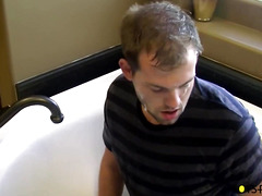 BoyPissing: Preston Ettinger feast on Dustin Fitch and his pals delicious dicks and hot piss