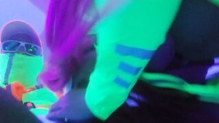 @SexyNeonKitty Short Video Sloppy Oral Sex Night three Camgirl Live