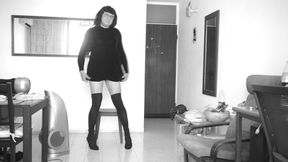 Crossdresser Short Dress Show