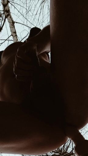 Cum filled condom on dildo