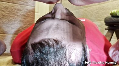 Big tits drinking piss, fierce pussy licking