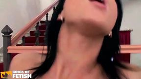 Horny Woman Gets Deep Pussy and Anal Fuck From a Man on the Armchair