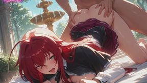 Rias Gremory Fuck in the Secret Garden AI animation