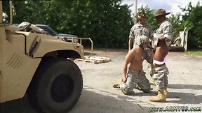Punished Men Engage in 3some Outdoor Gay Pig Sex
