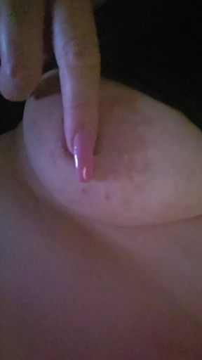 Playing with my breasts