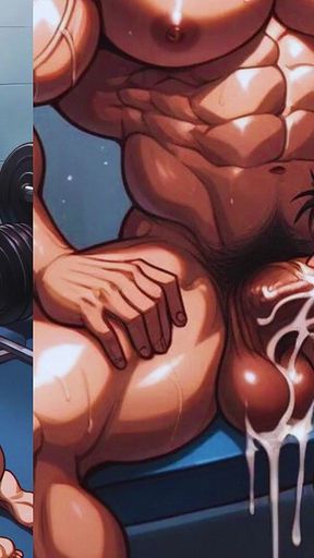 Friends Have an Insane Orgy in the Gym. Lots of Anal Sex on Top of the Equipment.