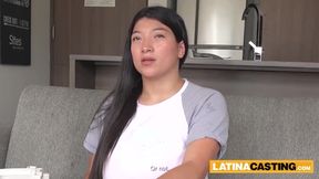 Stepbrother's American cock makes big-boobed Latina Kaori's throat dry