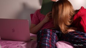My Math Exam Prep Was Interrupted by Stepsister's Handjob