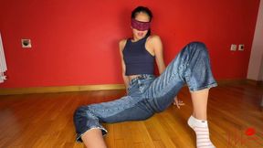 First Jeans Wetting Tease by Cute Asian Teen - Luna wets the floor & crawls all over it – Naughty Girl Pee Tease with a Soaked Tight Ass - Real Amateur Piss Fetish Satisfaction - Buy my video & make me do more Hot Pee Play_wmv