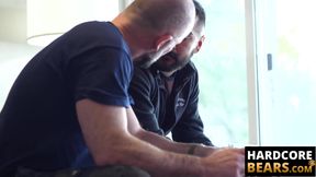Kinky bear has a steamy fuck session with bearded young cub intensely