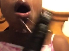 Sucking a Huge Dildo, Dreaming of Daddy