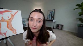 Art Teacher Helps Me Get Creative With A Nude Art Lesson - 18yo Brunette slut