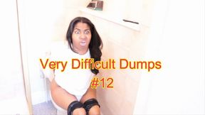Very Difficult Dumps 12 - (UGLY faces, pushing, straining) Compilation of 10 dump clips