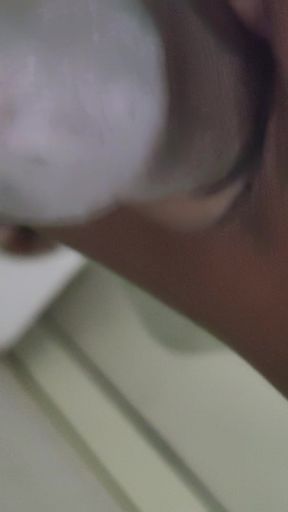 Bathroom cock rubbing