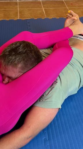 Defeated in Wrestling Headscissors Made to Smell Pussy