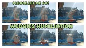WEDGIES HUMILIATION OUTDOOR