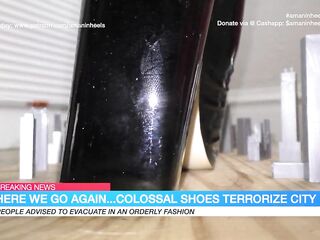 amaninheels - Biggest Crossdresser - Massive Loafers in the City (teaser)