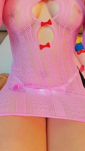 Latian with Natural Tits Wants to Fuck with a Fan on a Live Show