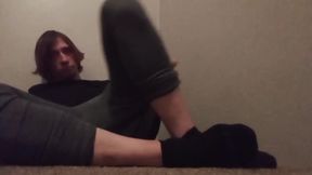Teasing My Girldick Wearing Boxer-briefs and Leggings