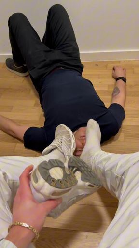 White Tns and dirty white Trainer socks….