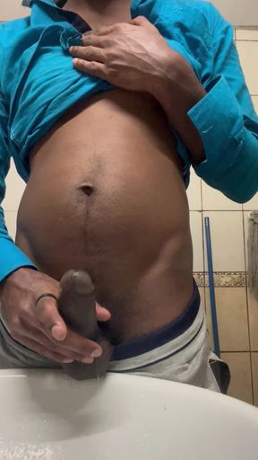 Solo hand job