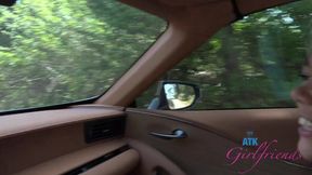 Outdoor intimate encounter with Brianna Arson in first person