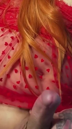 Redhead Trans Girl Has the Best Cumshot