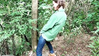 Fucking into the Forest with Facial and Cum Walk