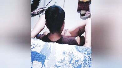 Licking and masturbating pussy and clitoris, real wet orgasm