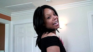 Kim Pleasures Swallows Cracker Dick After Interracial Blowjob