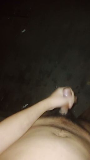 Waiting for Stepdad in the Dark. Cuming on the Street!