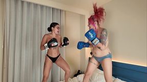 BOUNCING TITS HUMILIATED SLUTS BOXING DOMINATION WRESTLING