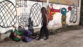 Kicking a Horny Guy in the Street