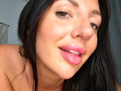 Busty brunette bitch with big boobs