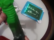 Sinnovator Andromeda Alien Platinum : Unboxing Silicone Dildo (links bio)